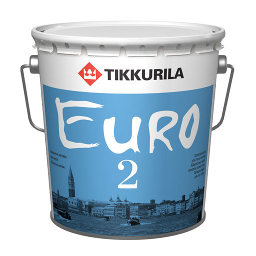 Краска ЕВРО2 для потолков и стен, Тиккурила